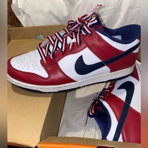 Size 10 - 2006 Womens Rare Nike Dunk Low USA  309324-144  (Size 8.5 Mens)